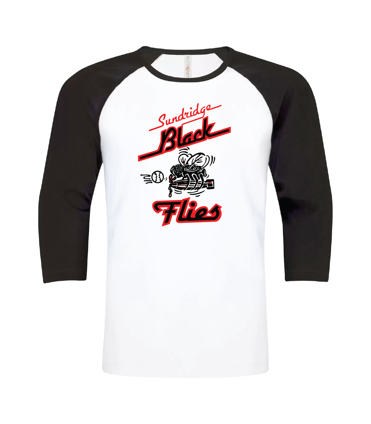 Sundridge Black Flies - Black/White - Adult Shirt