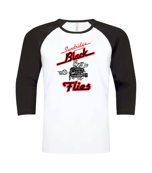 Sundridge Black Flies - Black/White - Adult Shirt