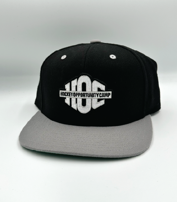 HOC - Premium Flat Bill Snapback - Grey/Black