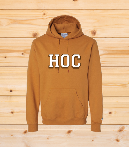 HOC - Adult Champion Hoodie - Gold Glint