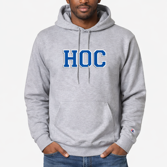 HOC - Adult Champion Hoodie - LT Steel