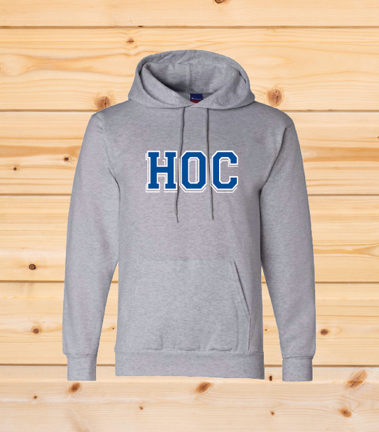 HOC - Adult Champion Hoodie - LT Steel