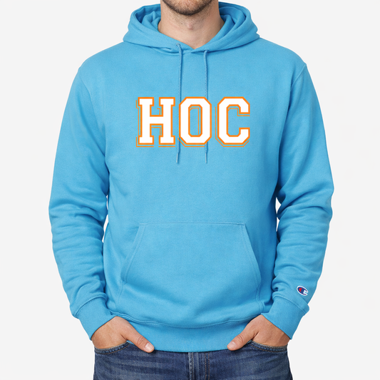 HOC - Adult Champion Hoodie - Blue Lagoon