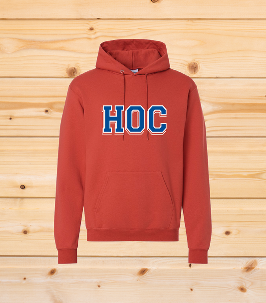 HOC - Adult Champion Hoodie - Red River Clay