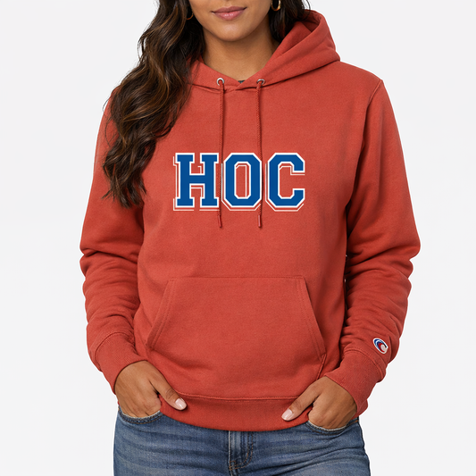 HOC - Adult Champion Hoodie - Red River Clay