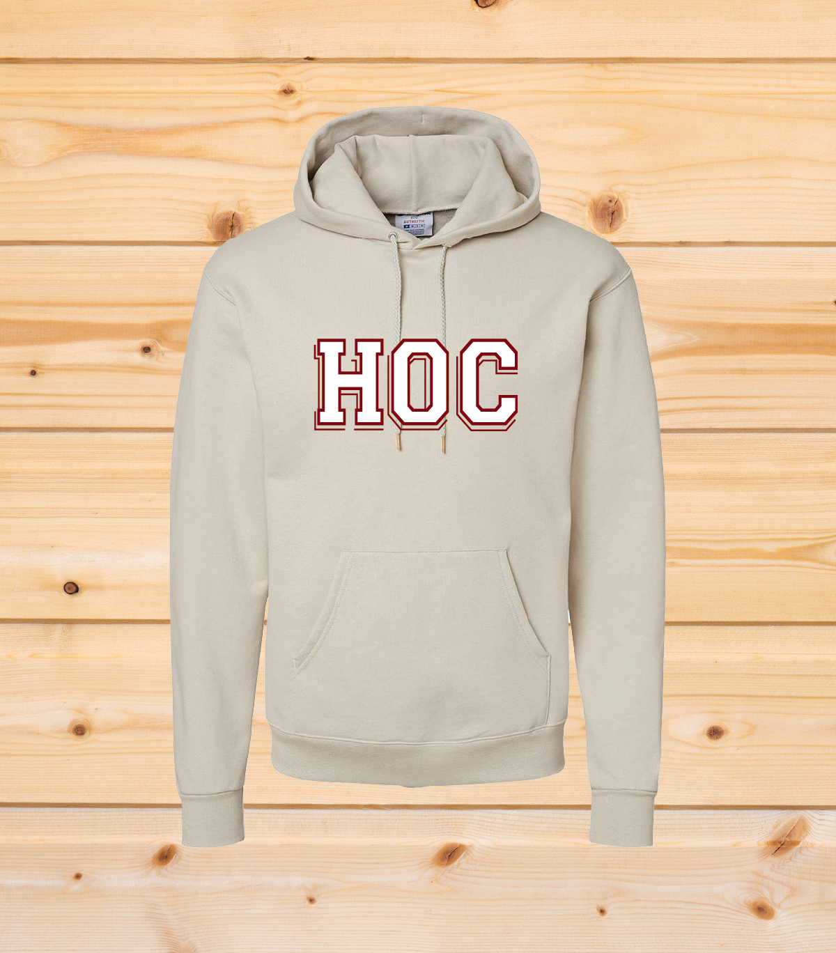 HOC - Adult Champion Hoodie - Sand