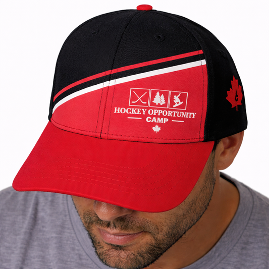 HOC - Black/Red Split Hat