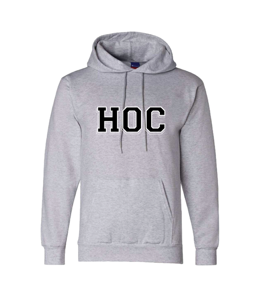 HOC - Adult Champion Hoodie - Light Steel (Blk/Wh)