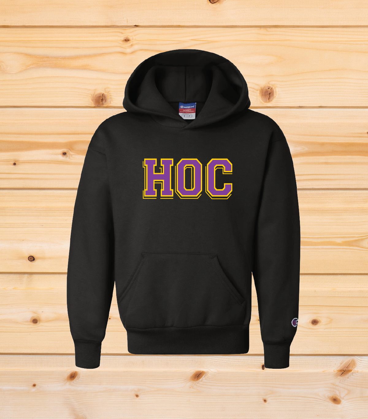 HOC - YOUTH Champion Hoodie - Black