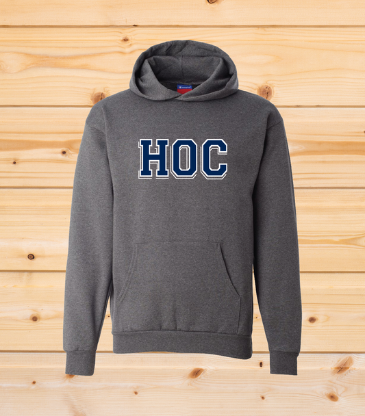 HOC - YOUTH Champion Hoodie - Charcoal Heather