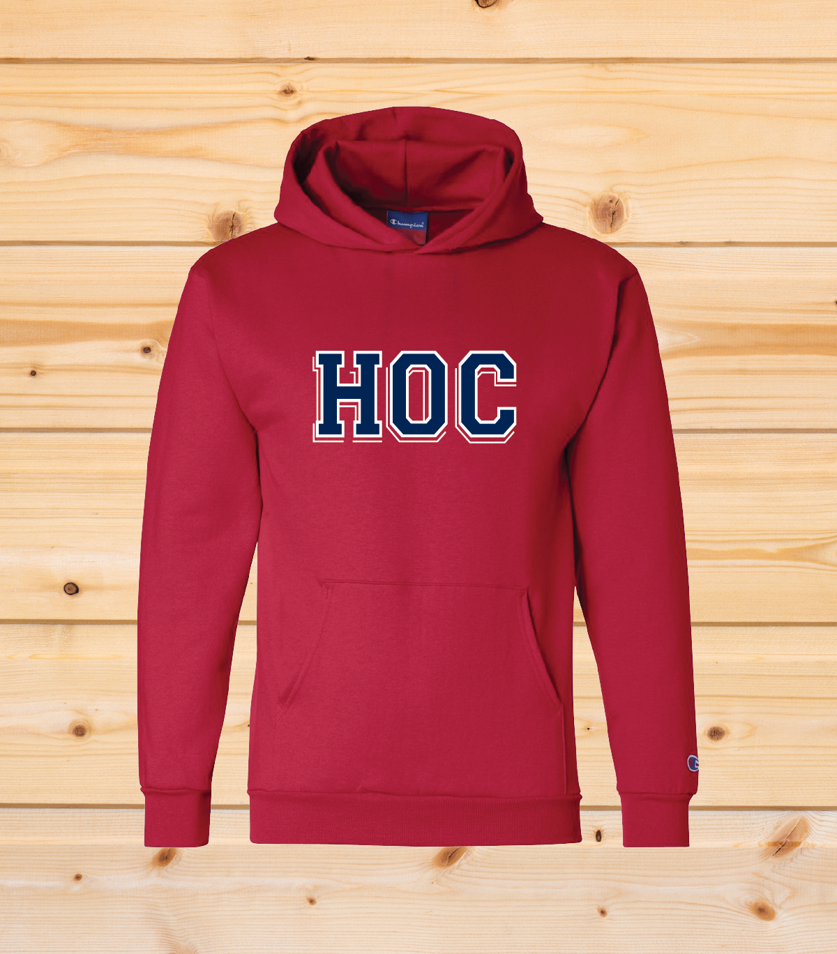 HOC - YOUTH Champion Hoodie - Red