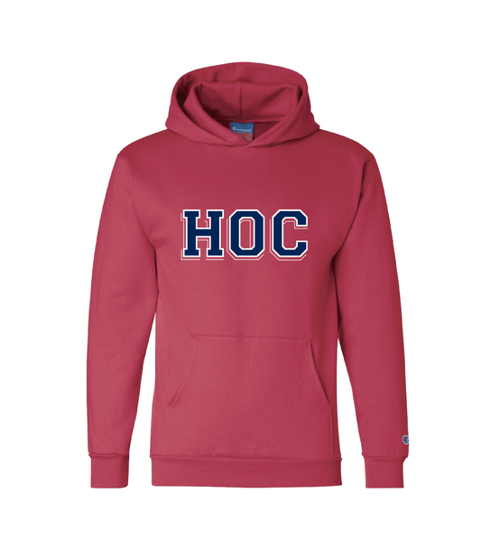 HOC - YOUTH Champion Hoodie - Red