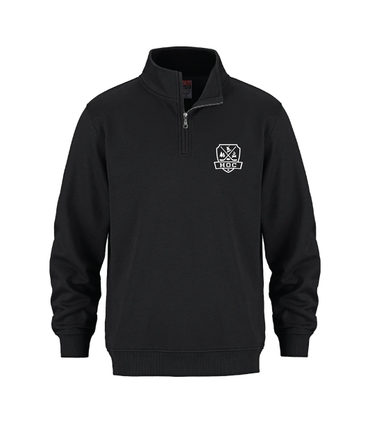 HOC - Adult 1/4 Zip Sweatshirt - Black