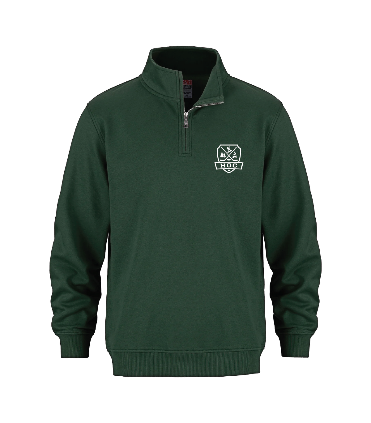 HOC - Adult 1/4 Zip Sweatshirt - Forest