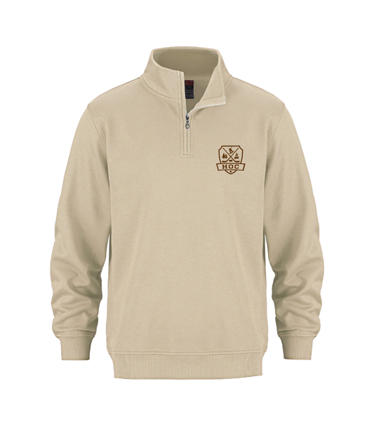 HOC - Adult 1/4 Zip Sweatshirt - Sand