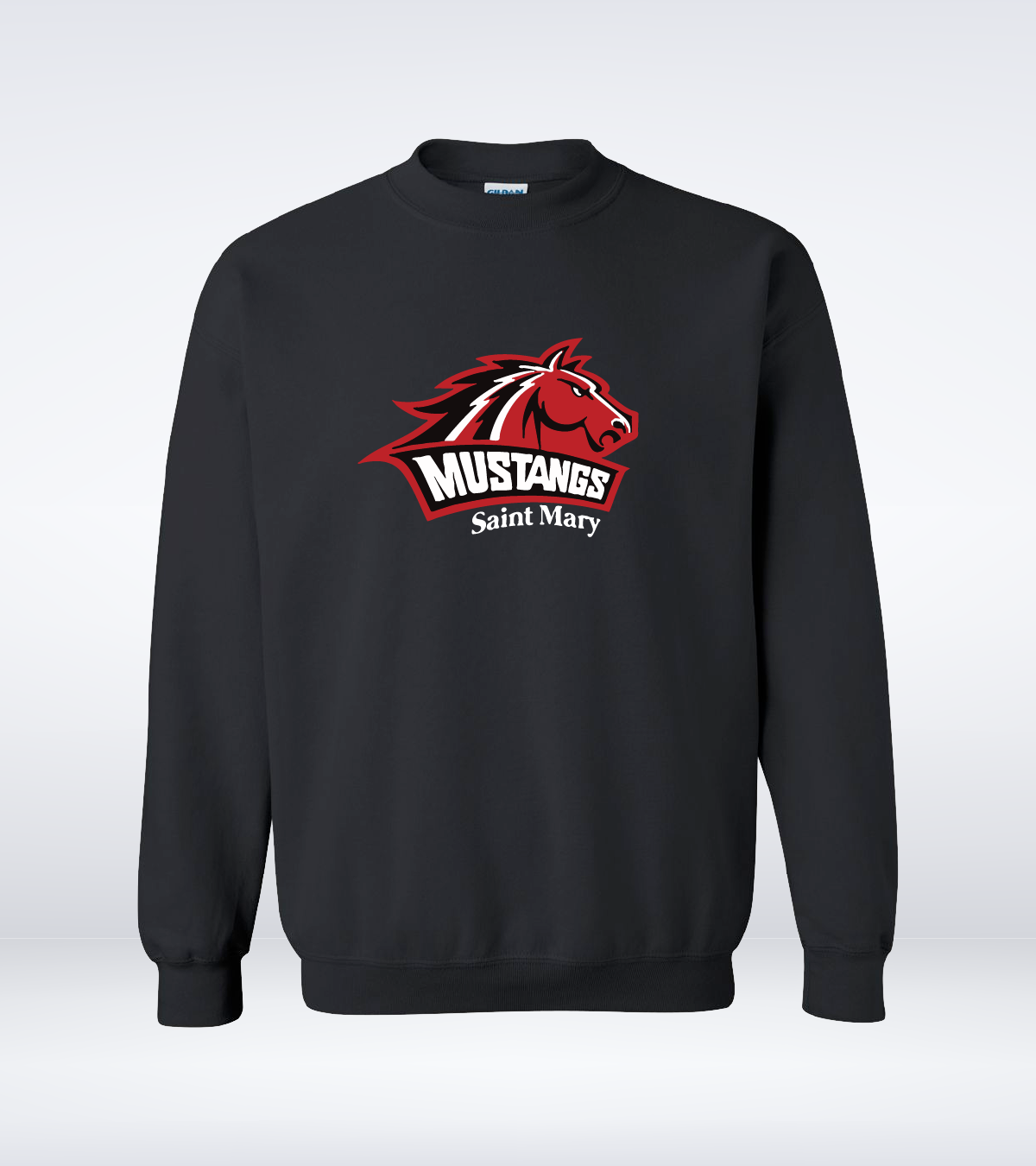 Mustangs - Adult - Crewneck Sweatshirt - Black