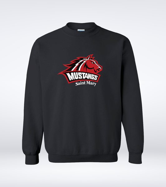 Mustangs - Adult - Crewneck Sweatshirt - Black