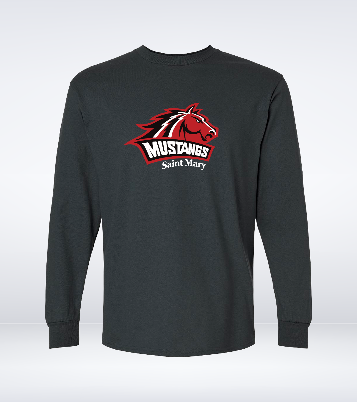 Mustangs - YOUTH - Long Sleeve - Black