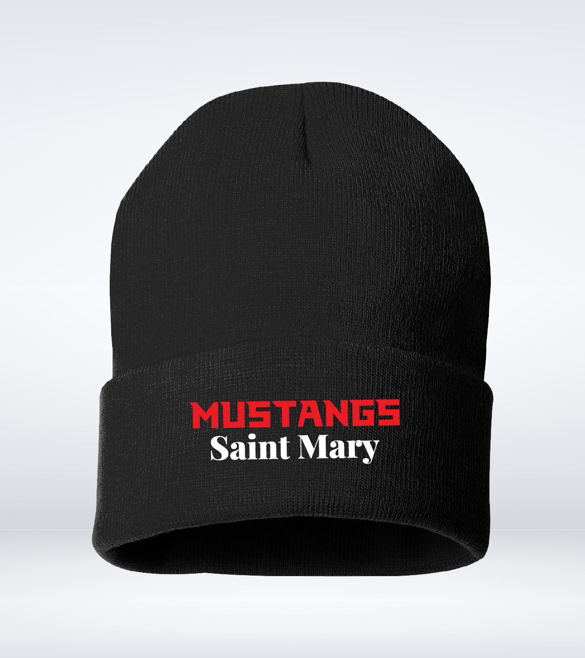 Mustangs - Cuffed Toque - Black