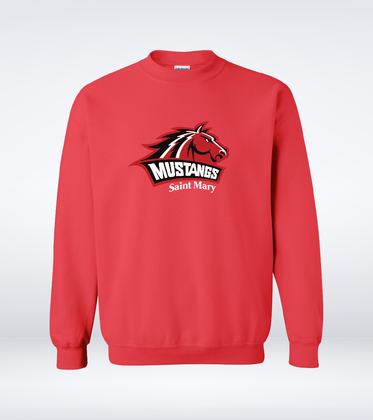 Mustangs - Adult - Crewneck Sweatshirt - Red
