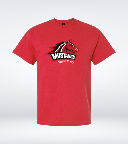 Mustangs - Adult T-Shirt - Red